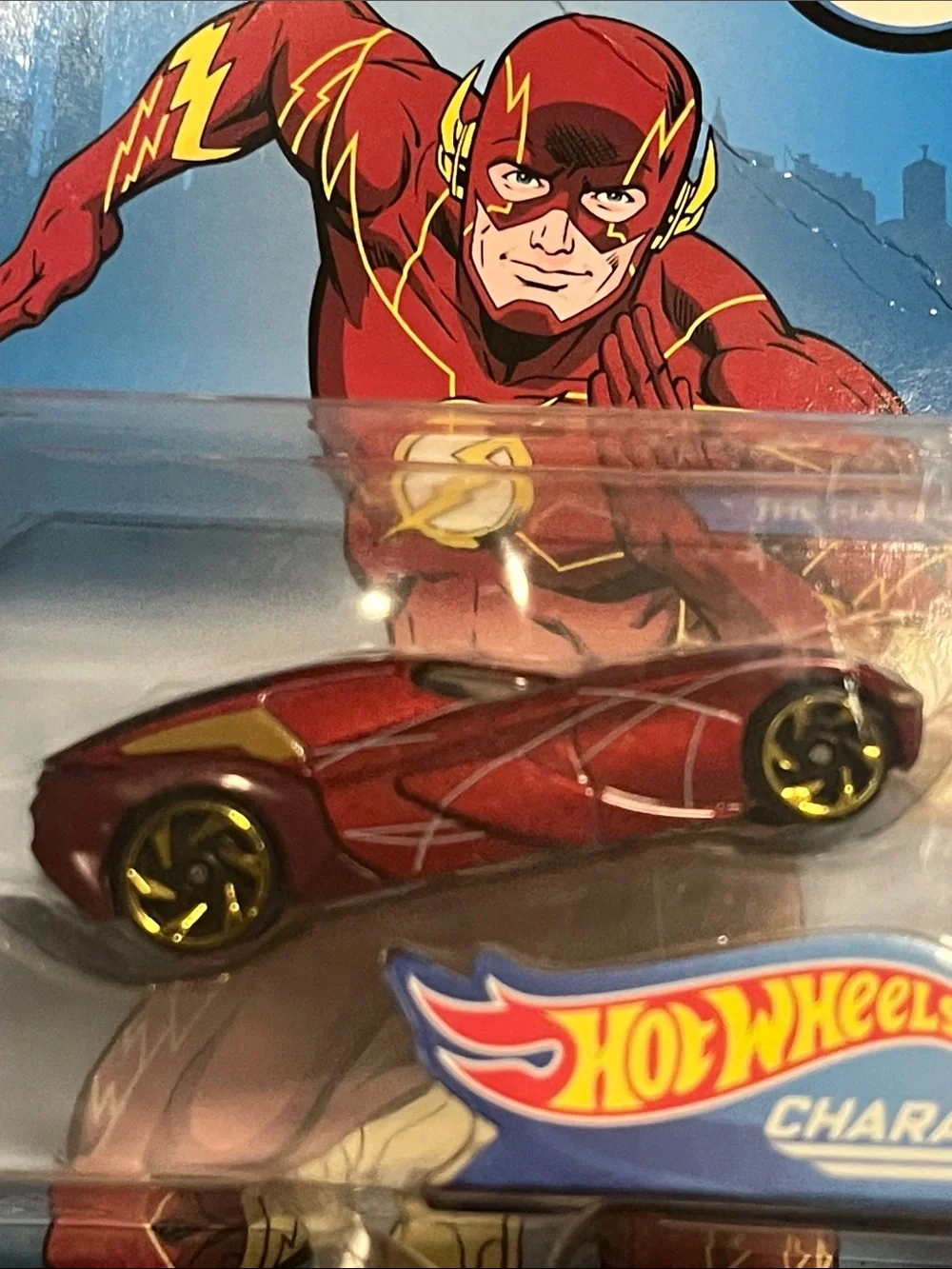 NIB 2018 Mattel Hot Wheels DC The Flash Red Character Car by Hot Wheels